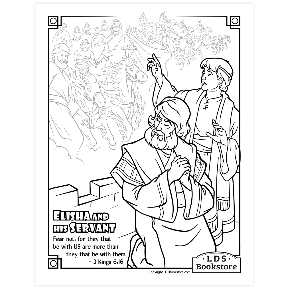 They that be with us elisha coloring page