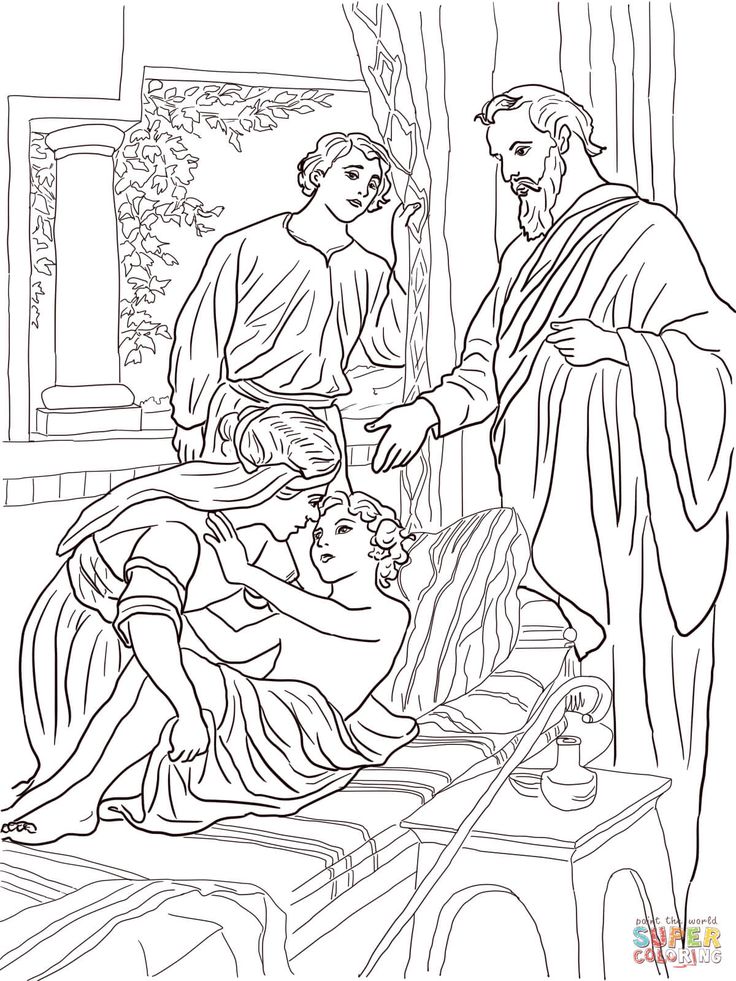 Elisha and the shunammite woman coloring page free printable coloring pages bible coloring pages bible coloring coloring pages