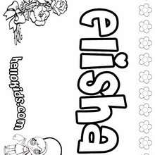 Elisha coloring pages