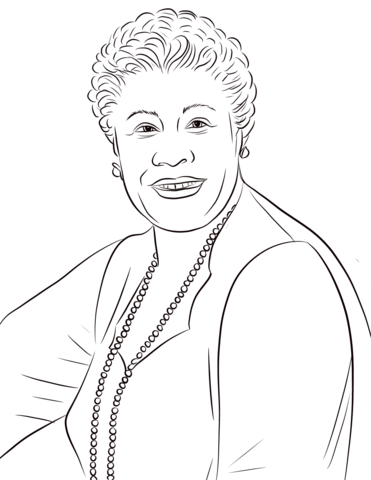 Ella fitzgerald coloring page free printable coloring pages