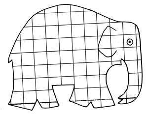 Elmer the elephant colouring page elmer the elephants elephant template elephant coloring page
