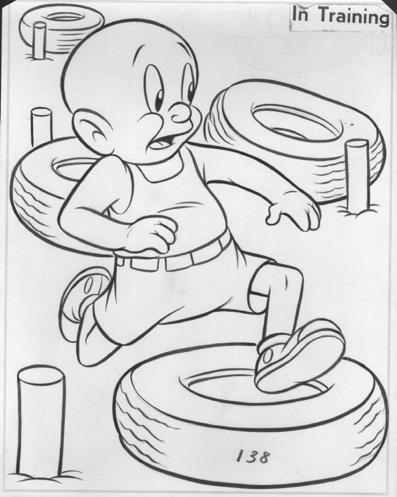 Looney tunes elmer fudd training coloring book art by unknown artist