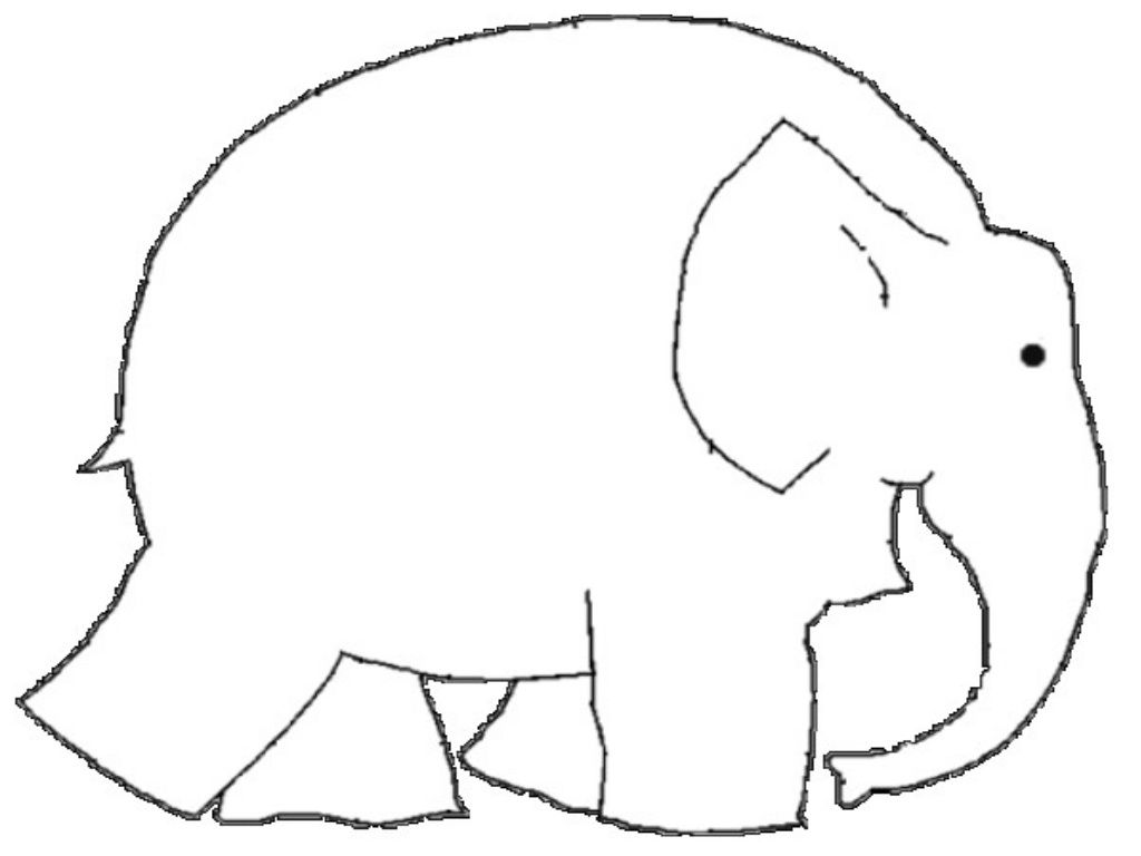 Elmer the elephant coloring page