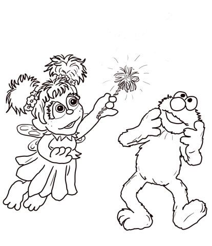 Abby cadabby and elmo coloring page free printable coloring pages elmo coloring pages sesame street coloring pages monster coloring pages