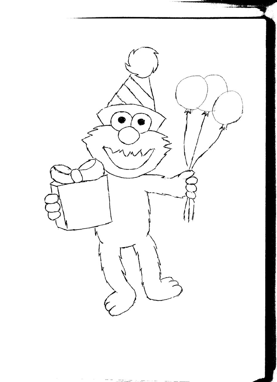 Free printable elmo coloring pages for kids