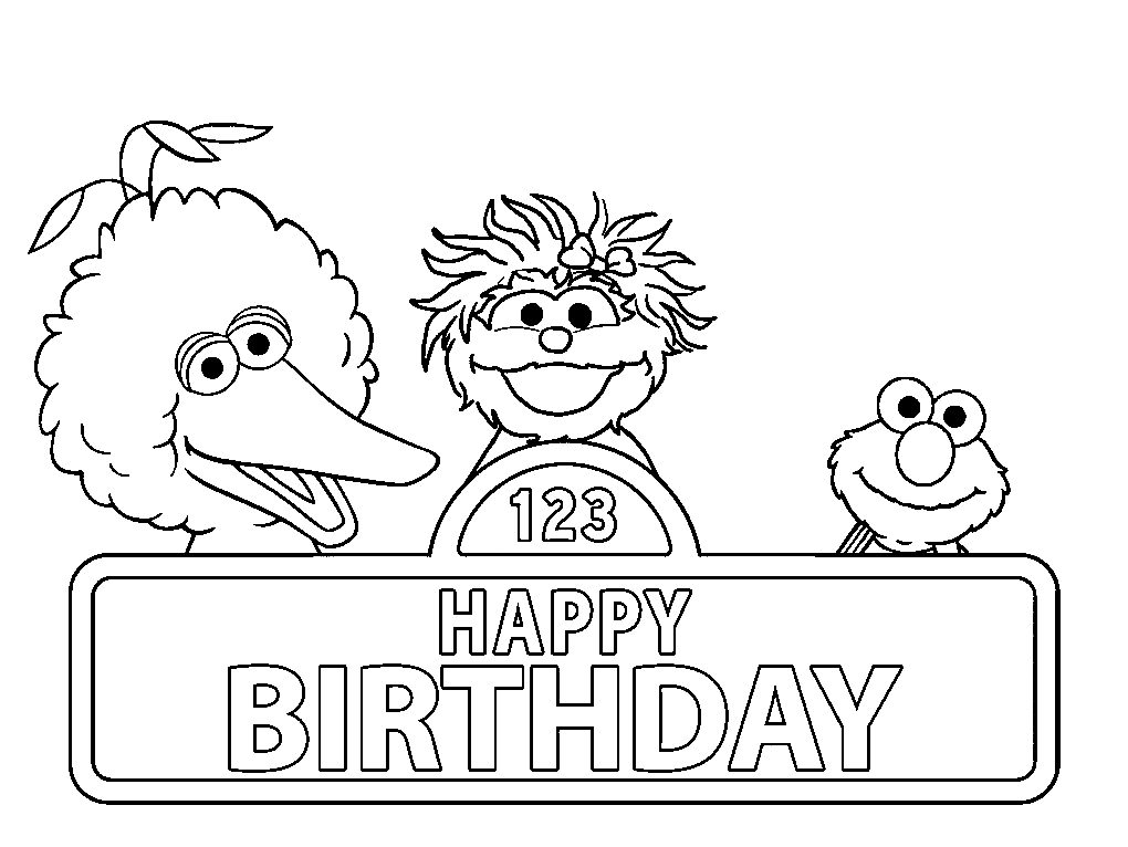 Sesame street coloring pages printable for free download