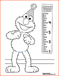 Elmos birthday printables