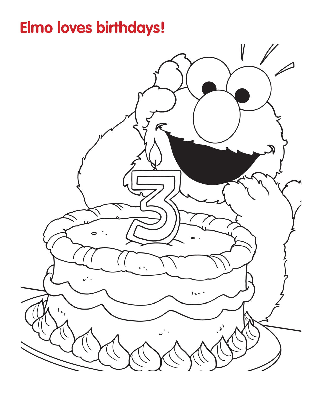 Elmo loves birthdays by jackset on