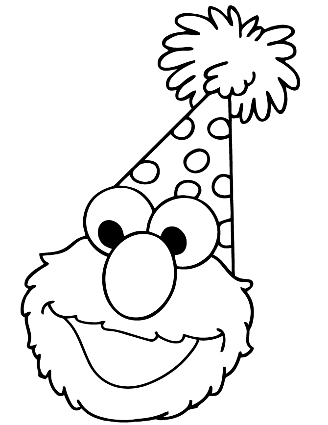 Elmo muppet coloring page elmo coloring pages birthday coloring pages happy birthday coloring pages