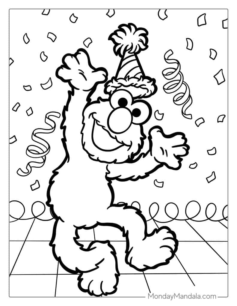 Elmo coloring pages free pdf printables