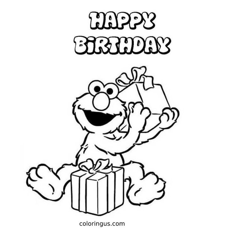 Elmo coloring pages elmo coloring pages birthday coloring pages happy birthday coloring pages