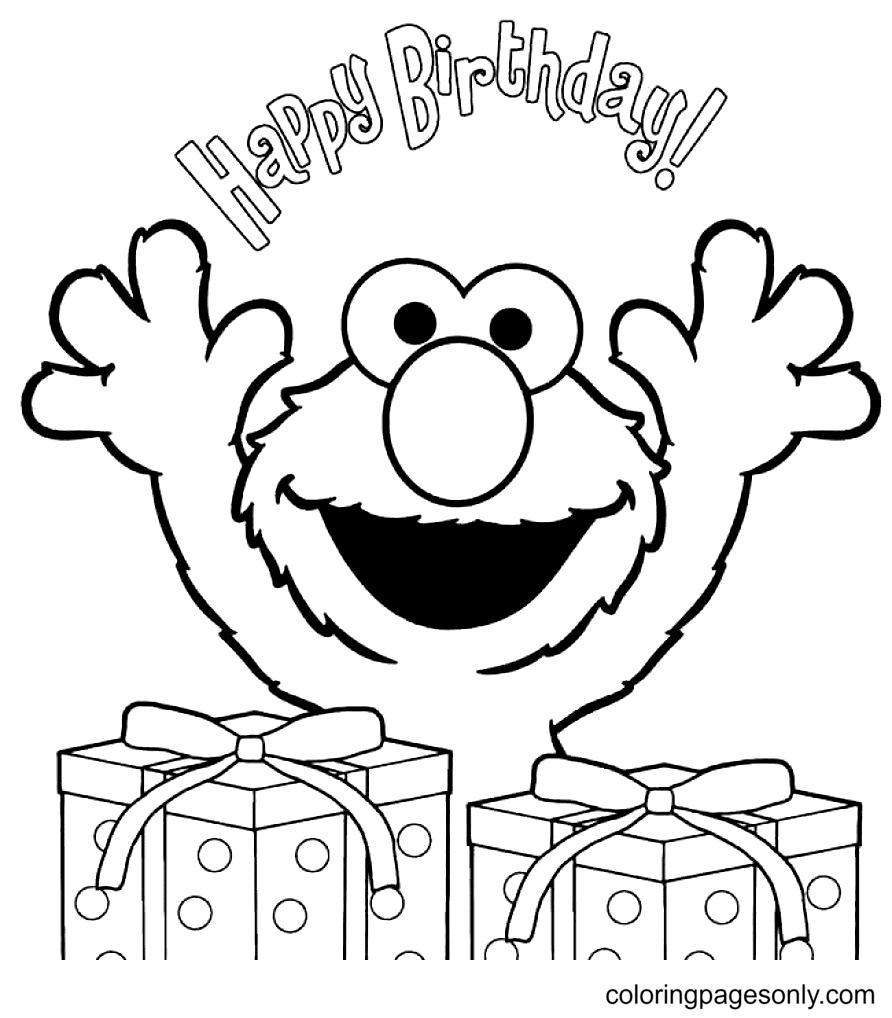 Elmo coloring pages printable for free download