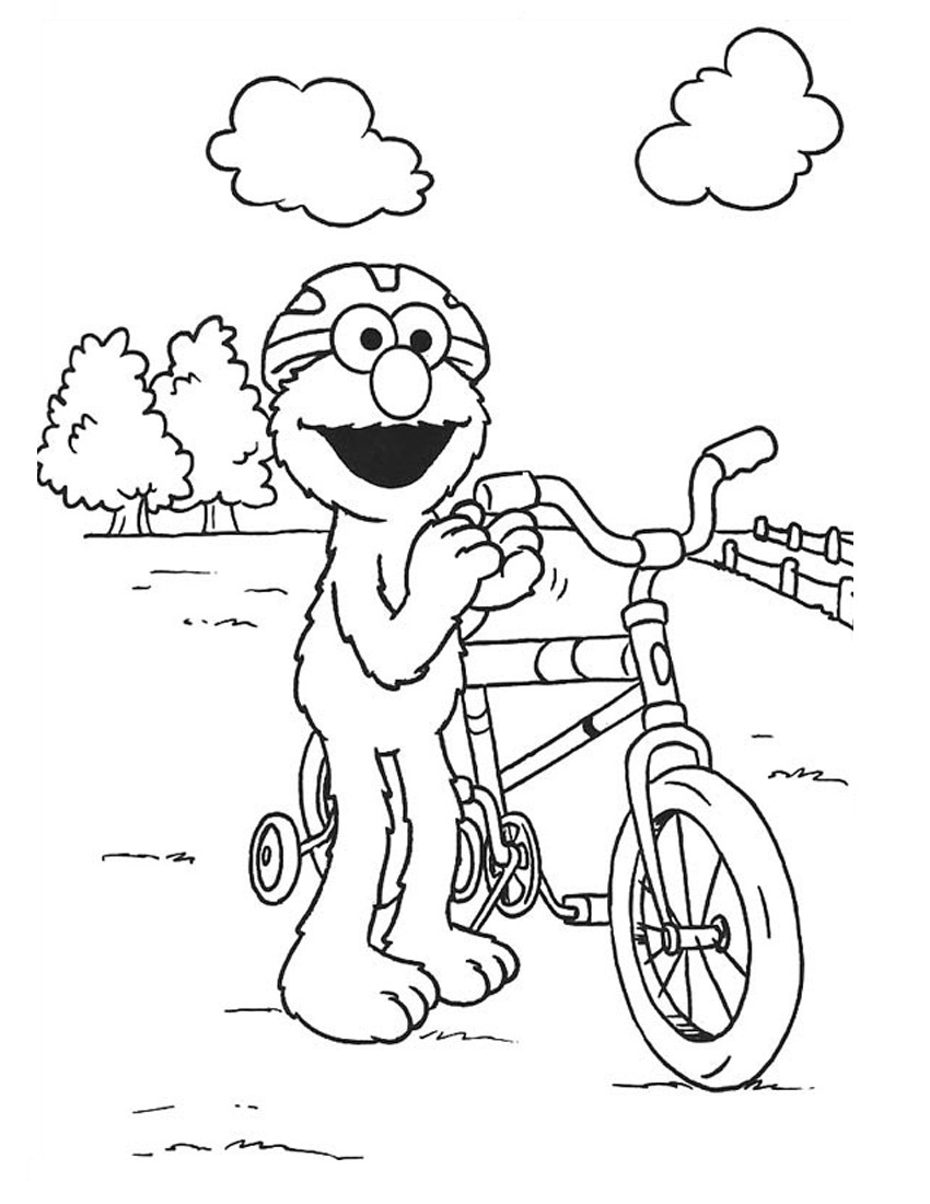 Free printable elmo coloring pages for kids