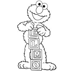 Cute elmo coloring pages