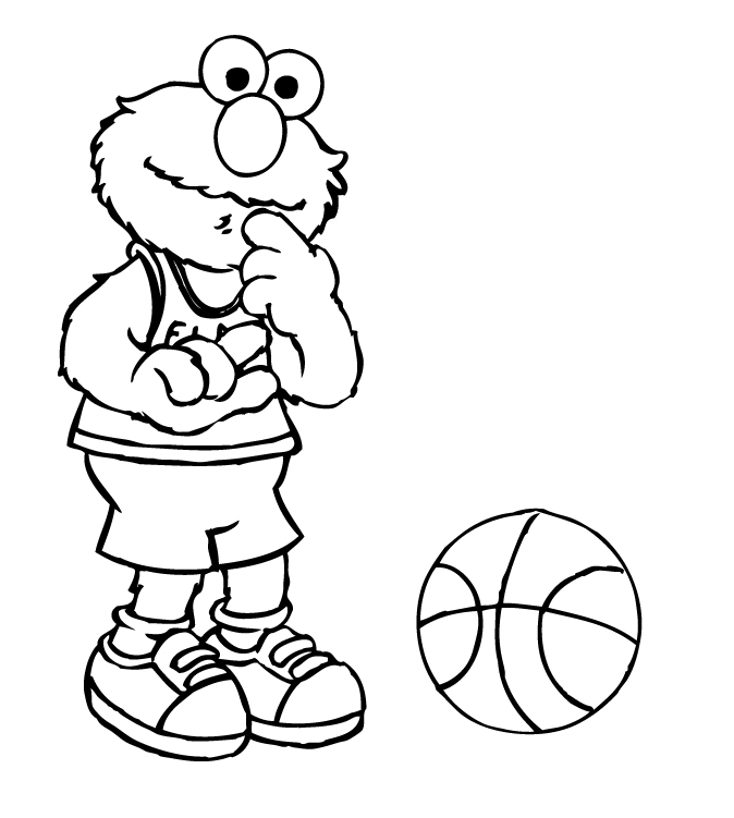 Free printable elmo coloring pages for kids