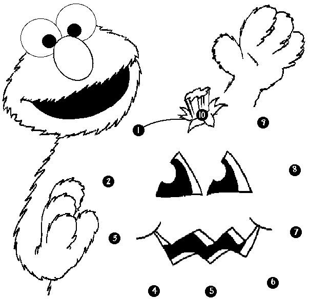 Elmo coloring page