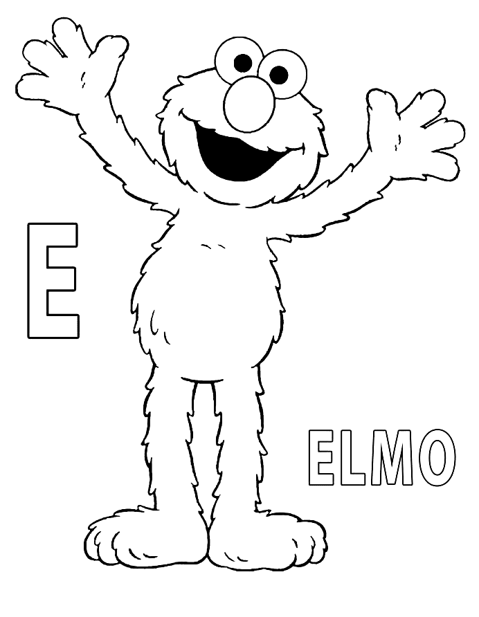 Elmo coloring pages printable for free download