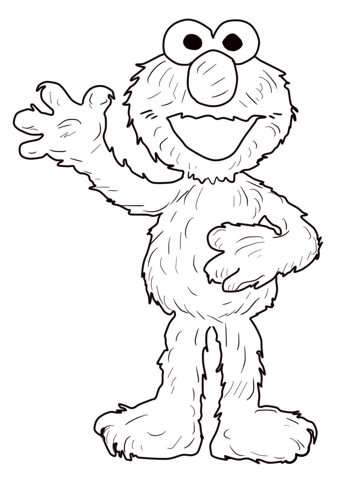 Elmo coloring pages printable for free download