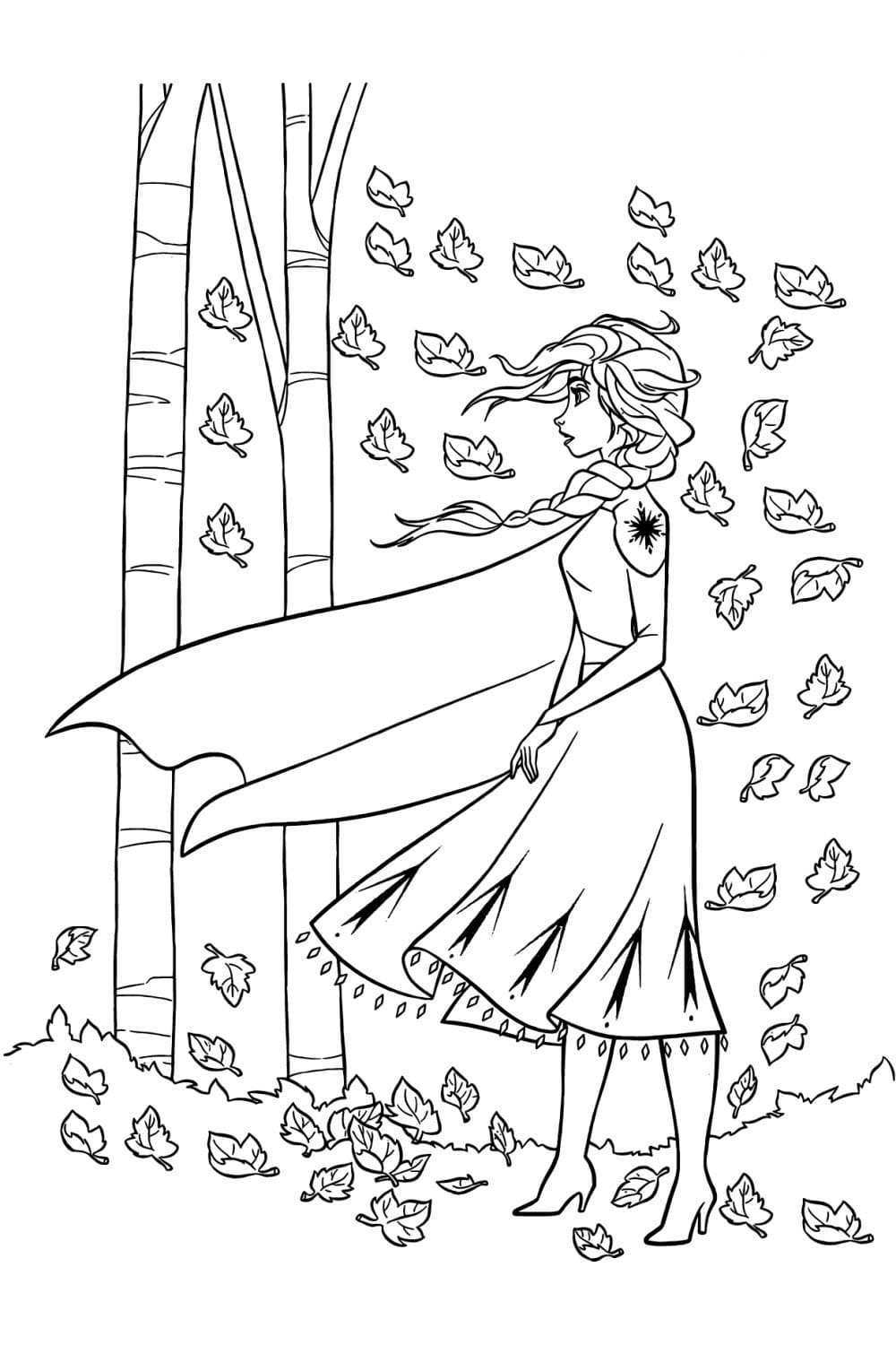 Free printable elsa coloring pages for kids