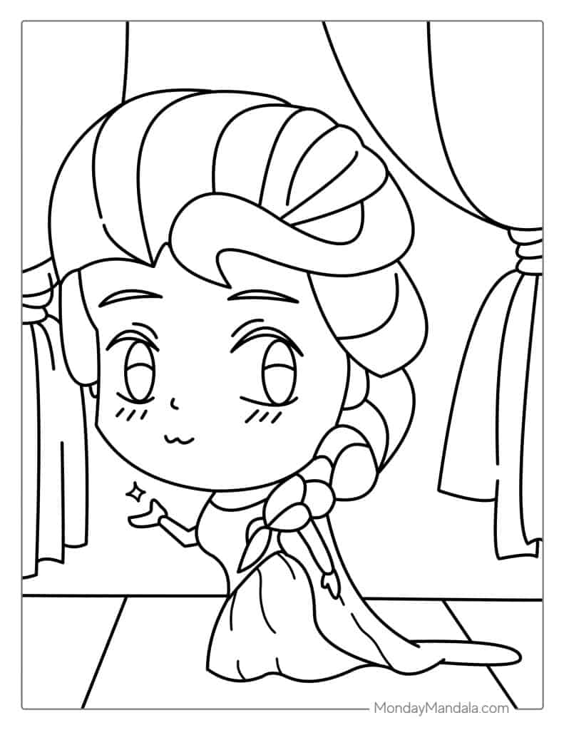 Elsa coloring pages free pdf printables