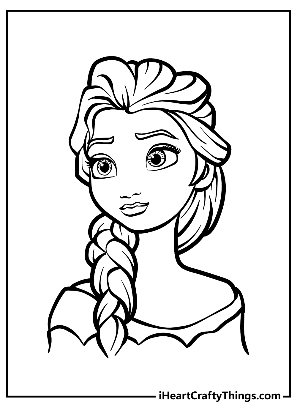 Free printable elsa coloring pages for children