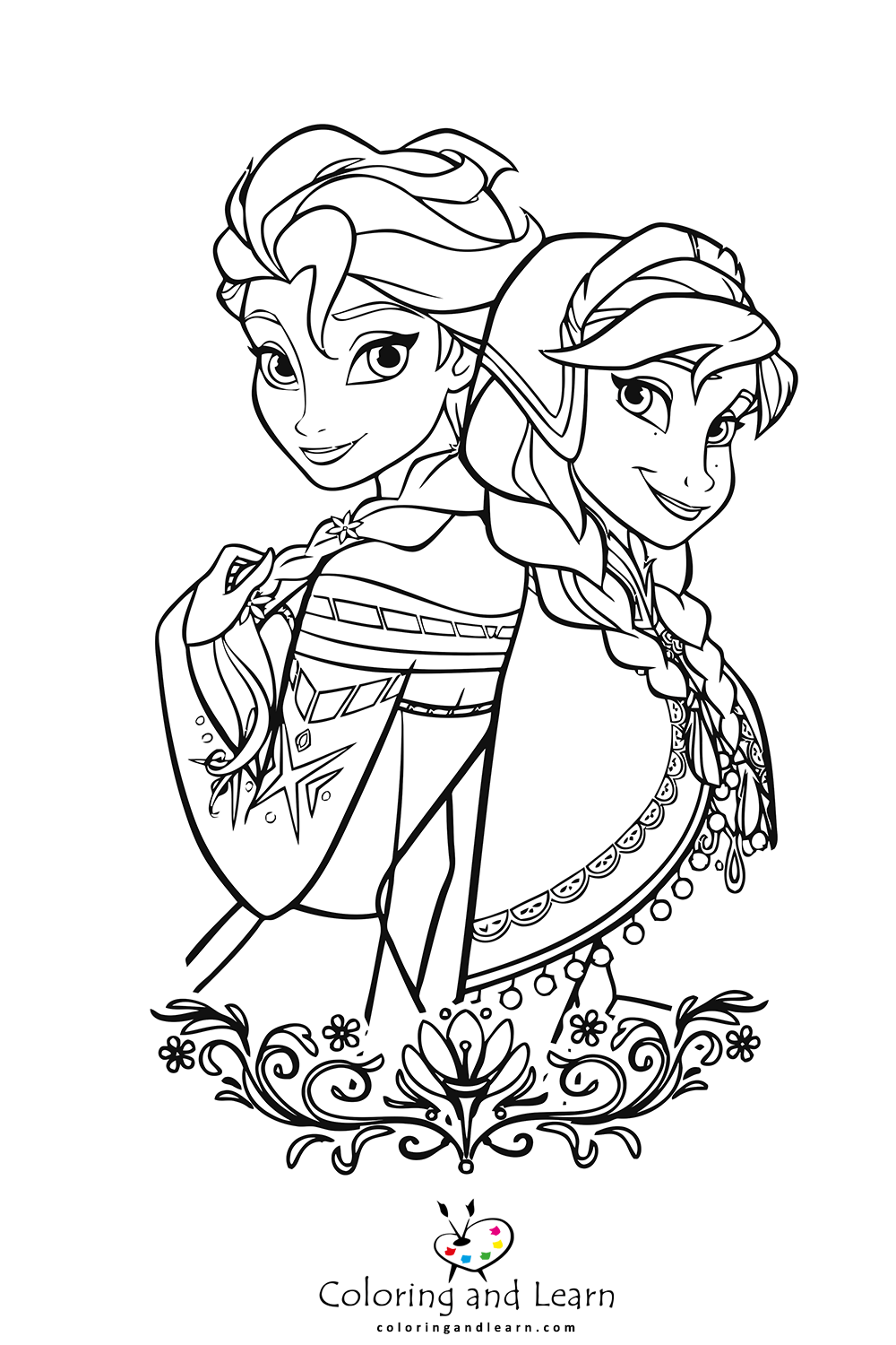 Elsa coloring pages rfrozen