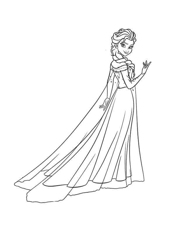 Elsa frozen drawing