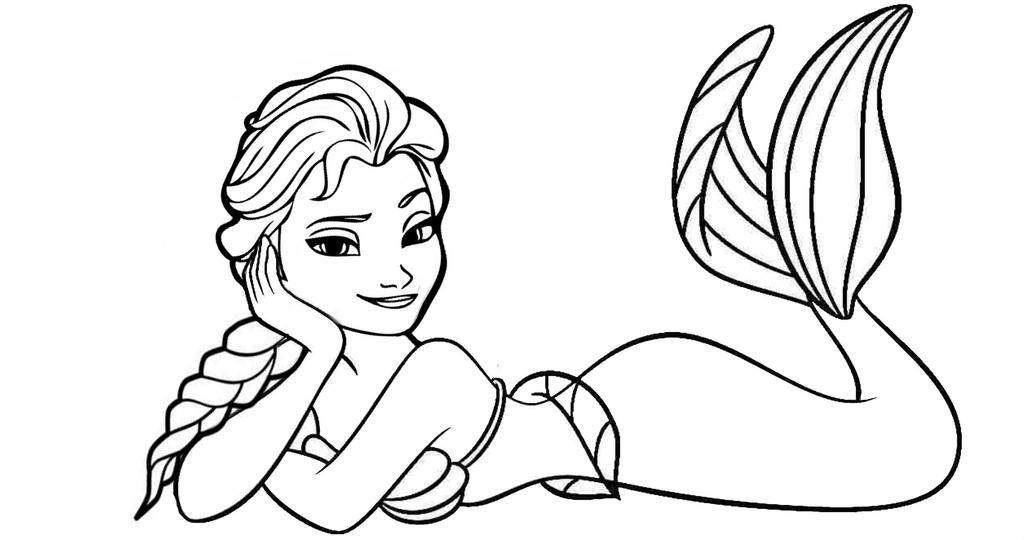 Elsa mermaid by xlexierusso on