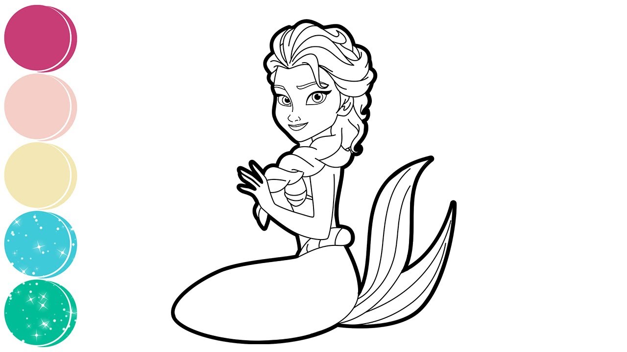 Frozen elsa little mermaid