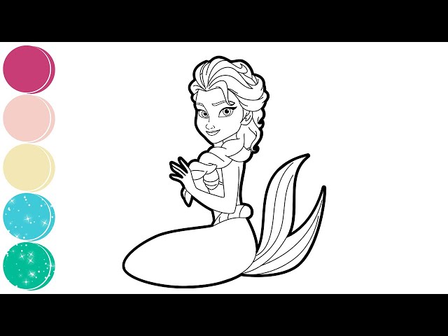 Frozen elsa little mermaid