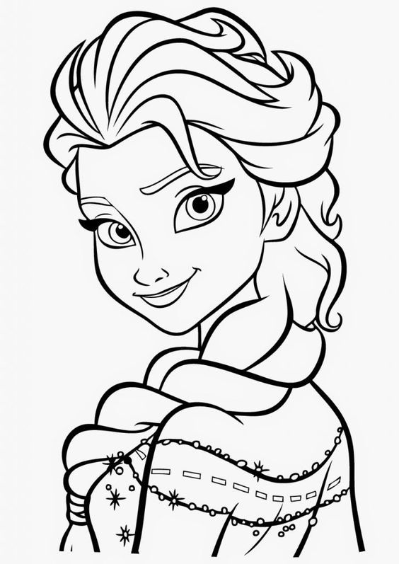 Free printable elsa coloring pages for kids