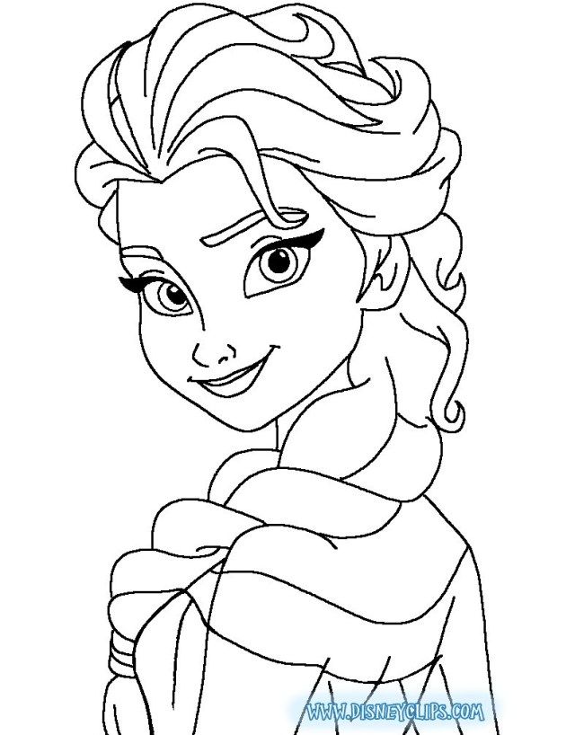 Excellent image of frozen elsa coloring pages