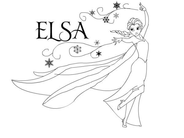 Free printable elsa coloring pages for kids