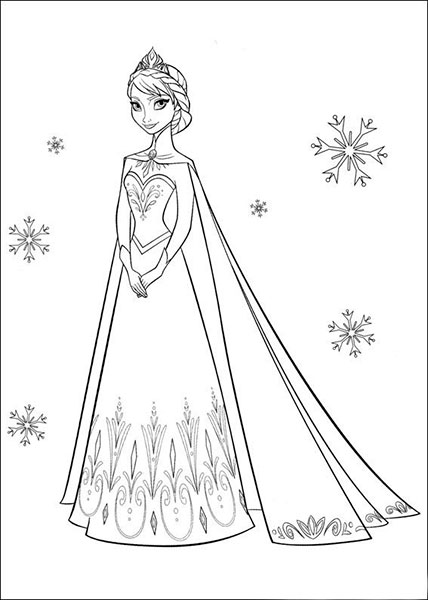 Desenhos para imprimir e pintar de frozen