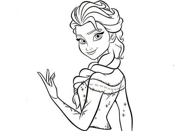 Desenhos da frozen para colorir e imprimir