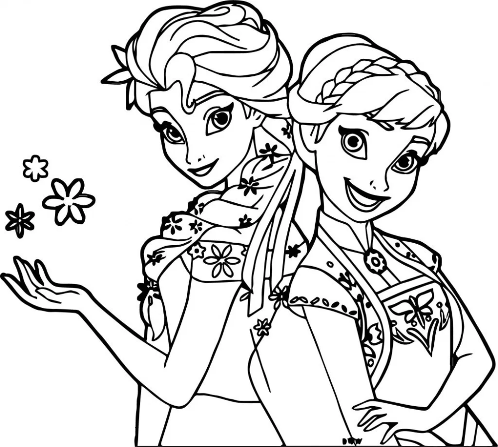 Desenhos da frozen para colorir e imprimir