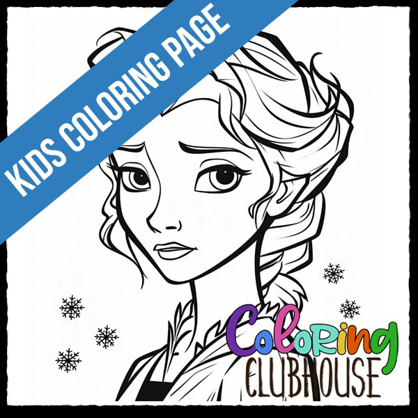 Princess elsa frozen coloring page coloring clubhouse