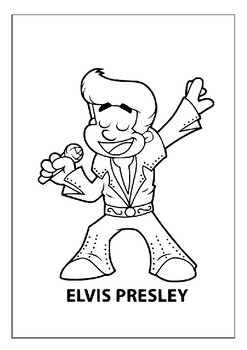 Printable elvis presley coloring pages collection unleash creativity for kids