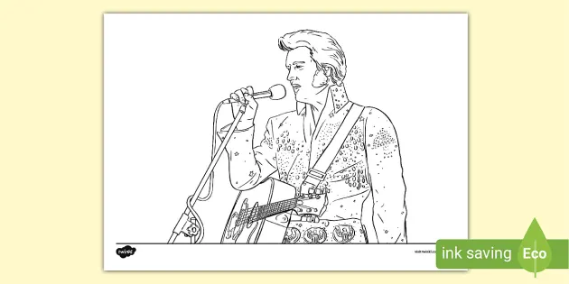 Elvis presley louring sheet teacher made