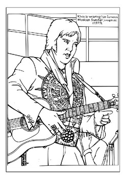 Musical magic meets artistic expression elvis presley coloring pages for kids