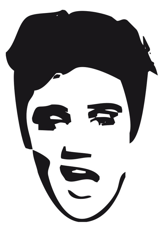 Coloring page elvis presley