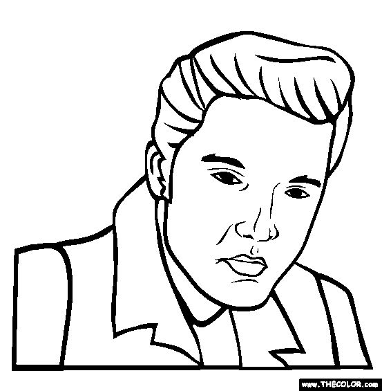 Free famous people coloring pages color in this picture of elvis presley and others with our lâ people coloring pages online coloring pages coloring pages