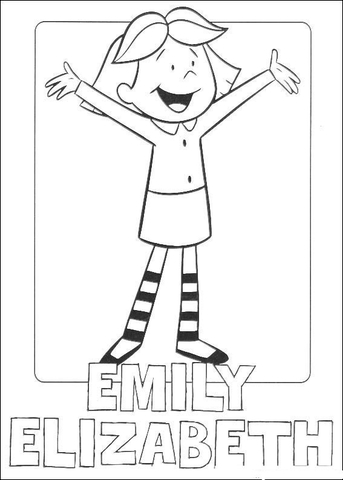 Emily elizabeth howard coloring page free printable coloring pages