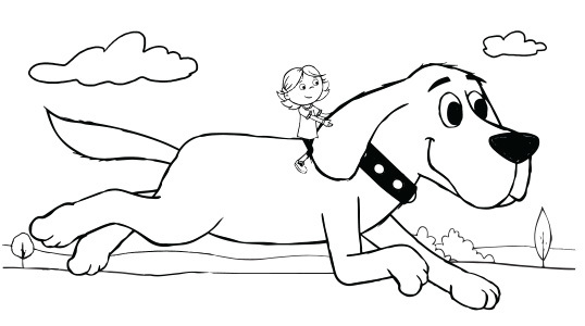 Clifford and emily elizabeth coloring page â kids for parents