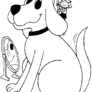 Clifford coloring pages printable for free download