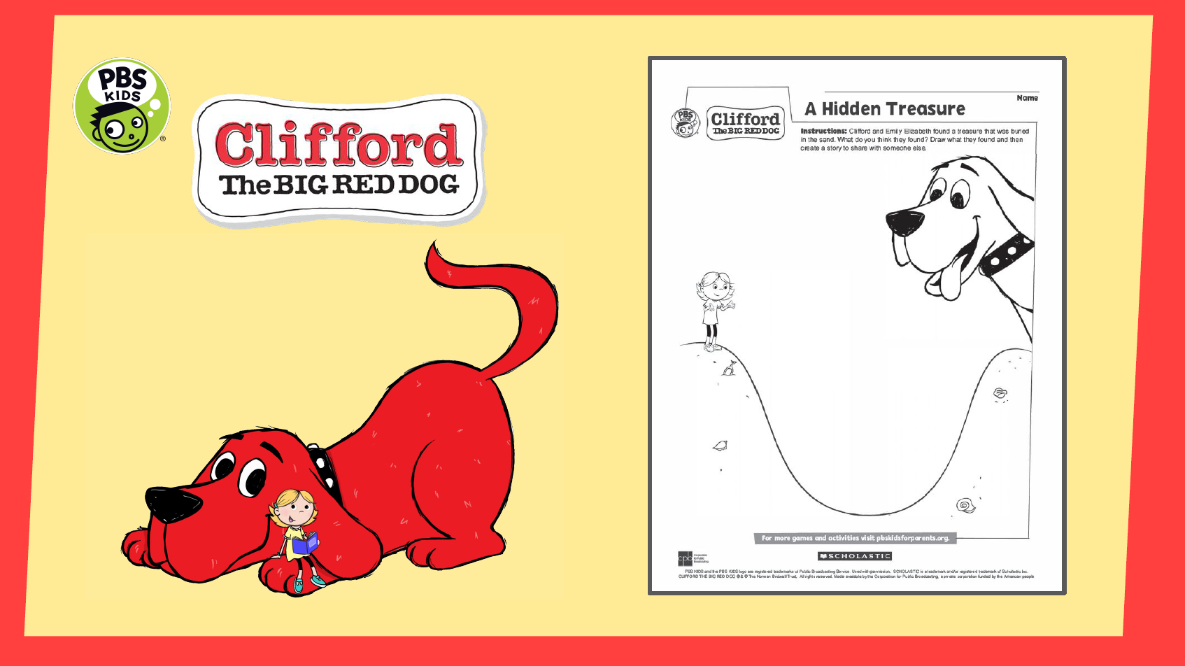 Printable activities clifford the big red dog pbs learningmedia