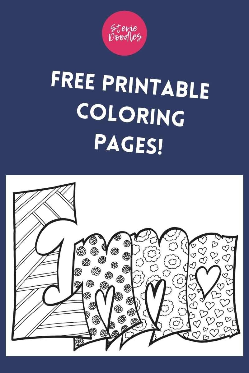 Free emma coloring page â stevie doodles