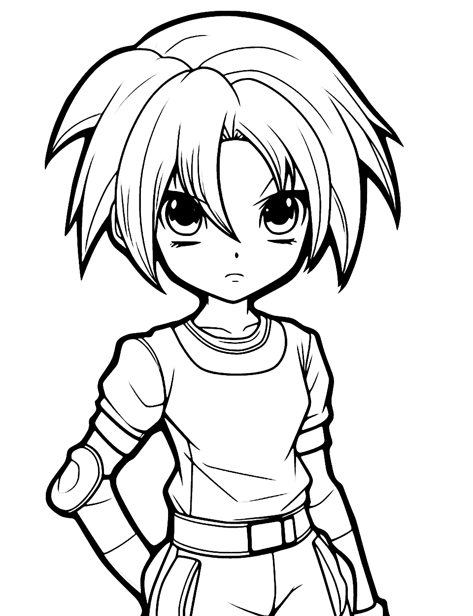 Anime coloring pages free printable sheets