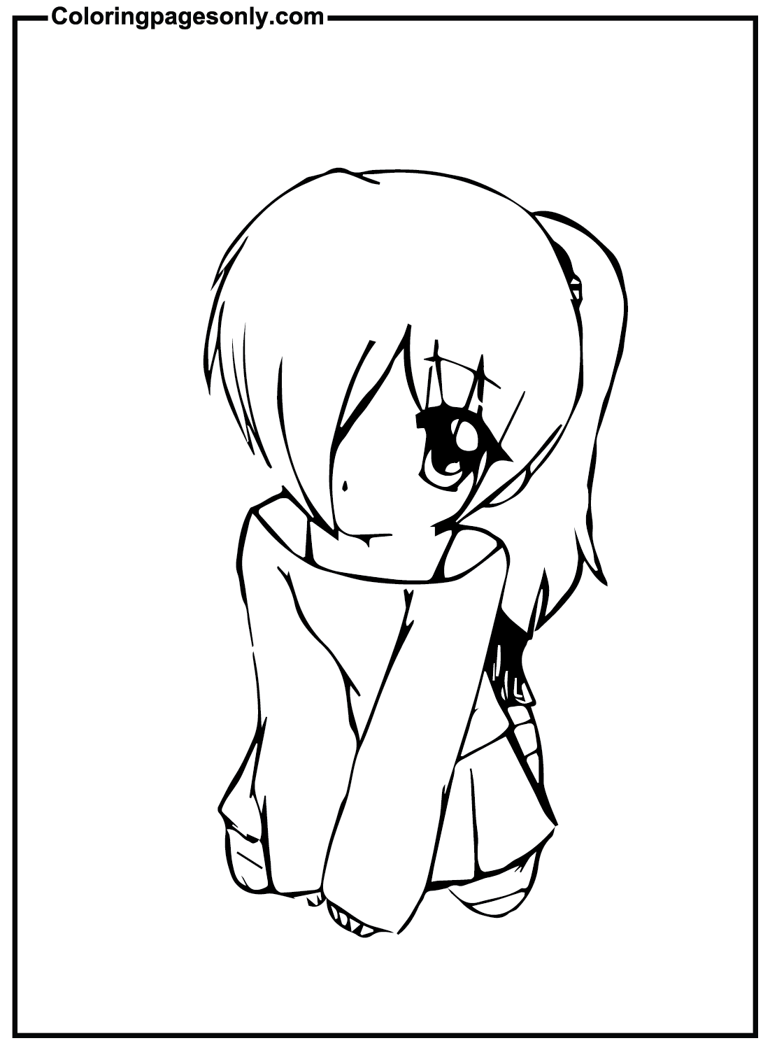 Emo coloring pages