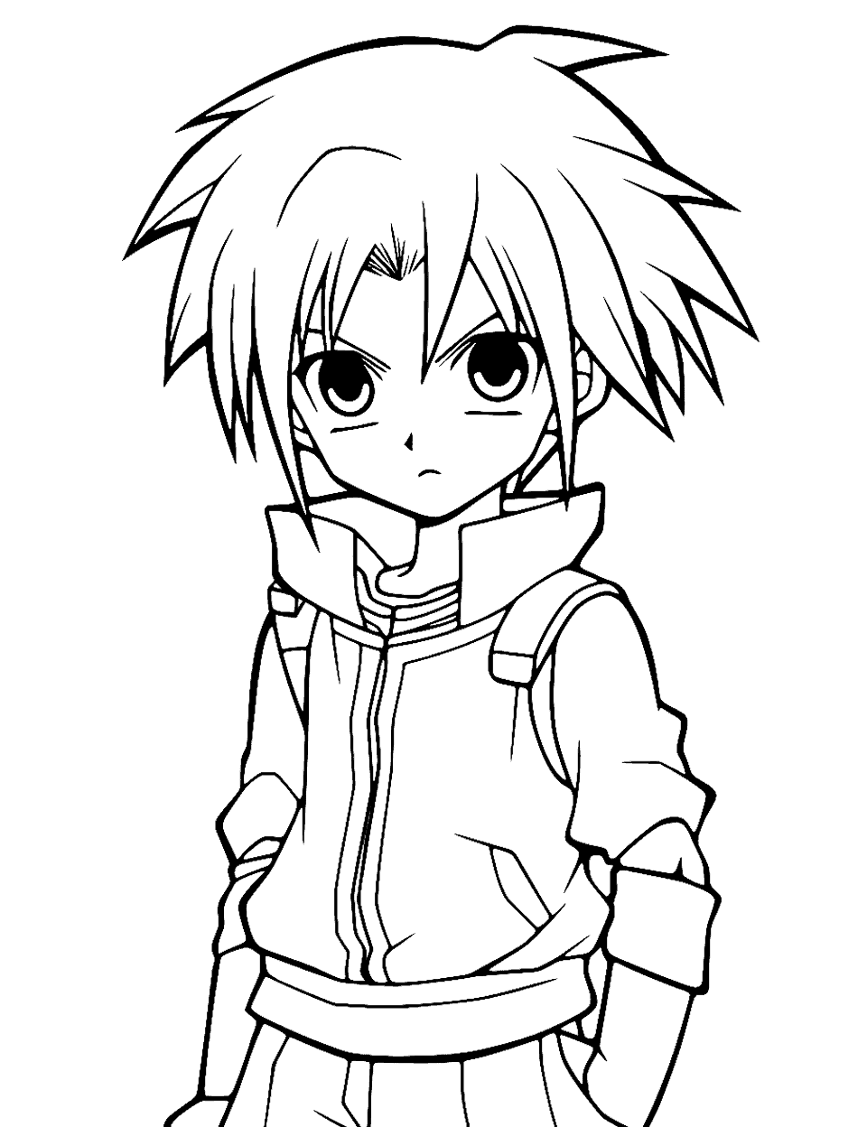 Anime coloring pages free printable sheets